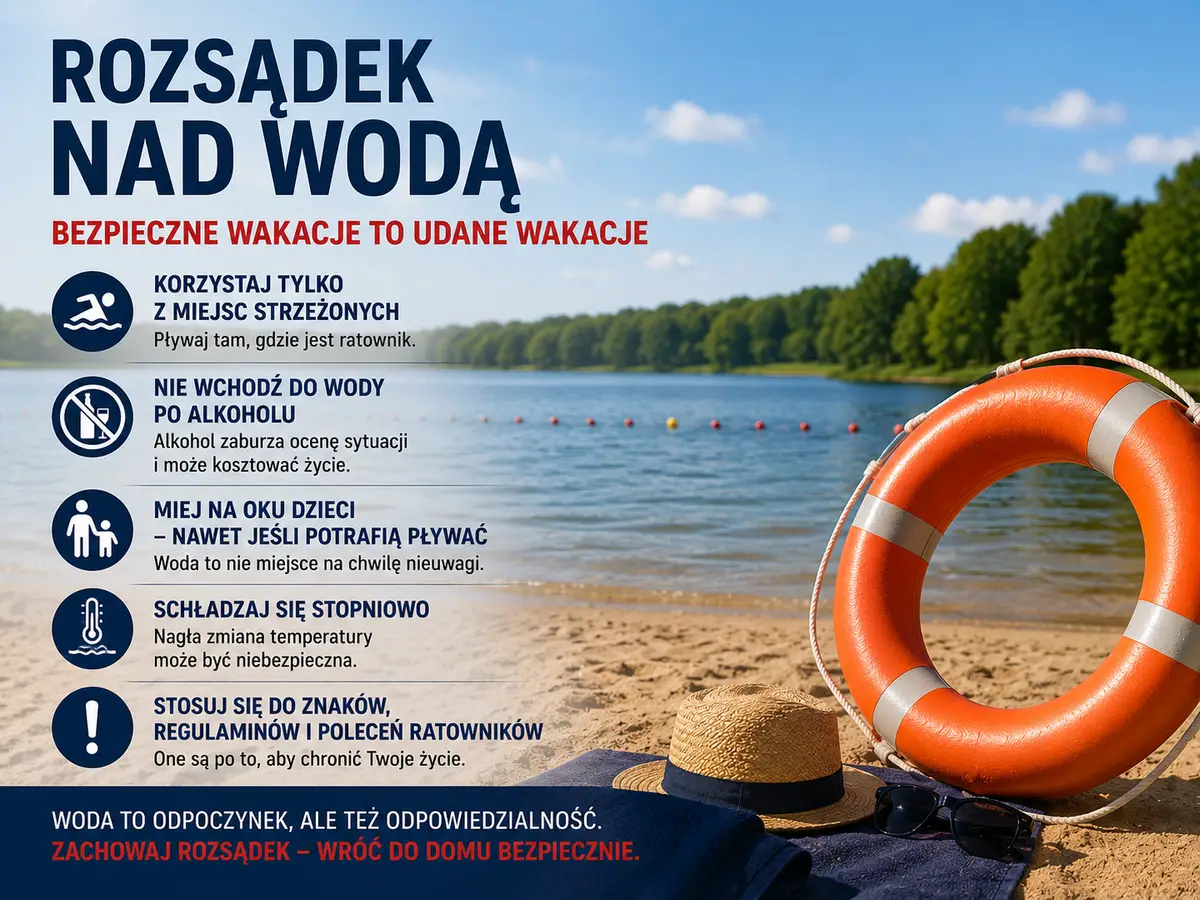 Bezpieczeństwo nad wodą w czasie wakacji