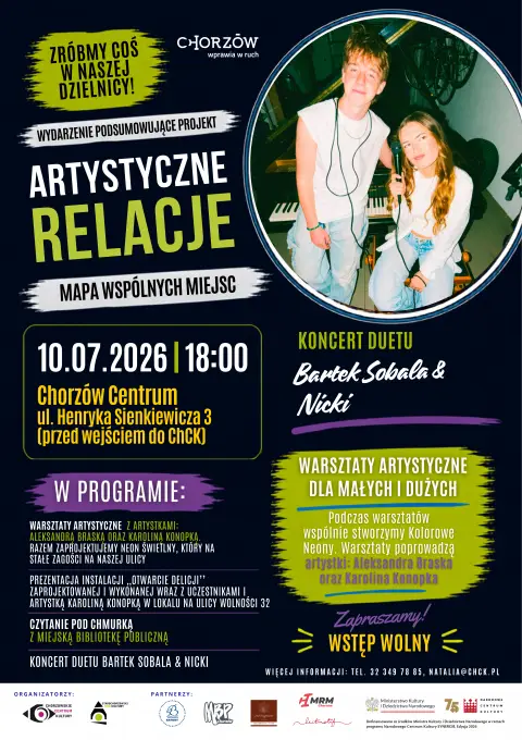 Finał projektu 'Artystyczne Relacje' z wydarzeniami w Chorzowie