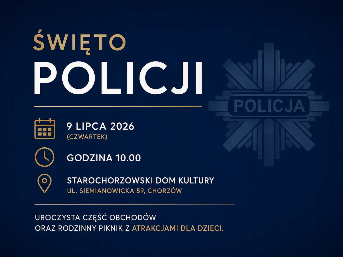 Obchody Święta Policji w Chorzowie już 9 lipca